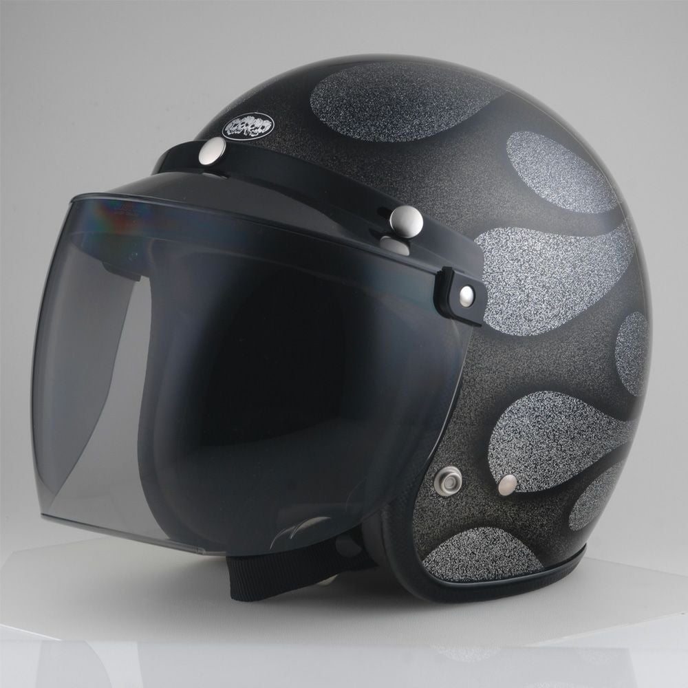 SHM Genuine ジェットヘルメット ガンシップグレー | バイクカスタム