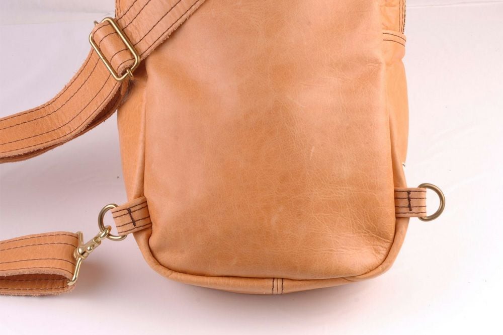 SHM レザー ボディバッグ オールドゴールド_5