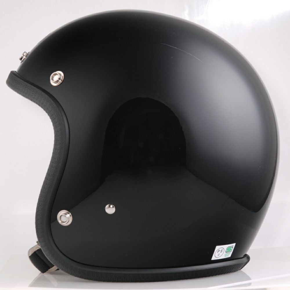 SHM Genuine ジェットヘルメット ブラック | バイクカスタムパーツ専門