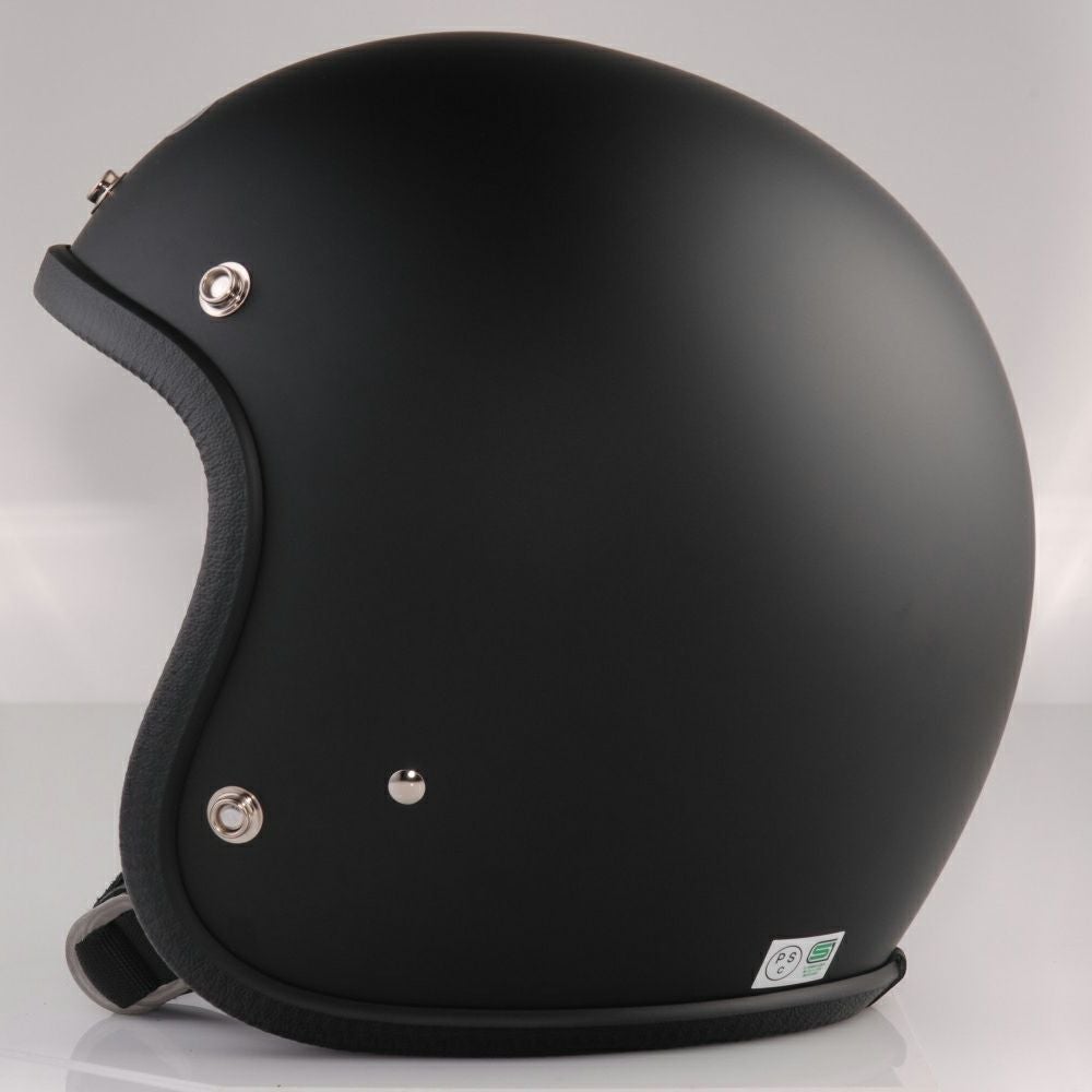 SHM Genuine ジェットヘルメット マットブラック | バイクカスタム