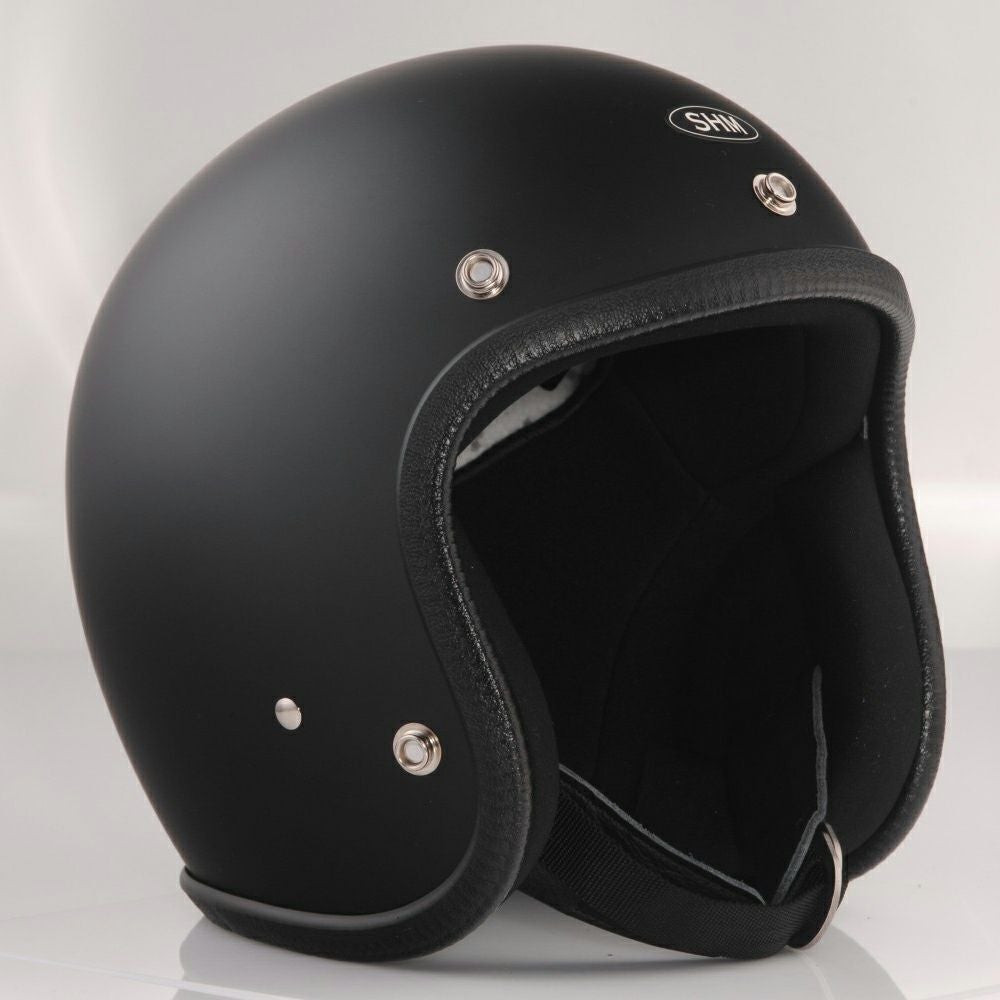 SHM ブラック ジェットヘルメット SHM Genuine ジェットヘルメット マットブラック | バイクカスタム