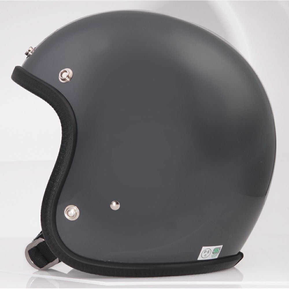 SHM Genuine ジェットヘルメット ガンシップグレー | バイクカスタム