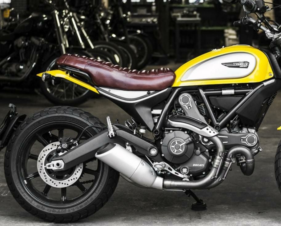 【新品未使用】ドゥカティ スクランブラー 本革シート motor rock Ducati スクランブラー 本革シート ブラウン モーターロック