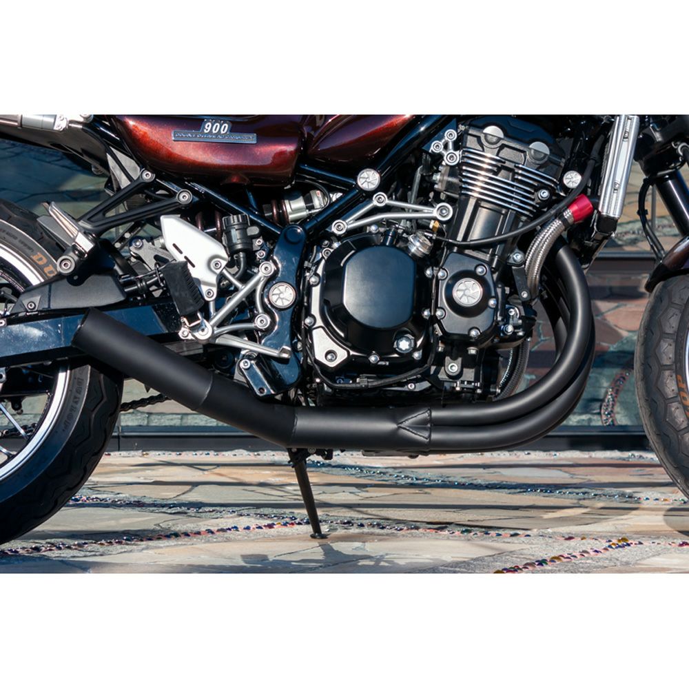 カワサキ Z900RS/CAFE 手曲げショート管集合マフラー (JMCA認証