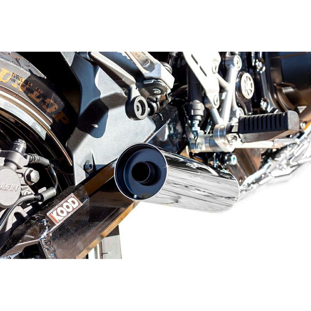 Z900RS 専用 ブラック スチール パーツピースショット管マフラー カワサキ Z900RS/CAFE 427ショート管 6ピース集合マフラー（サーキット