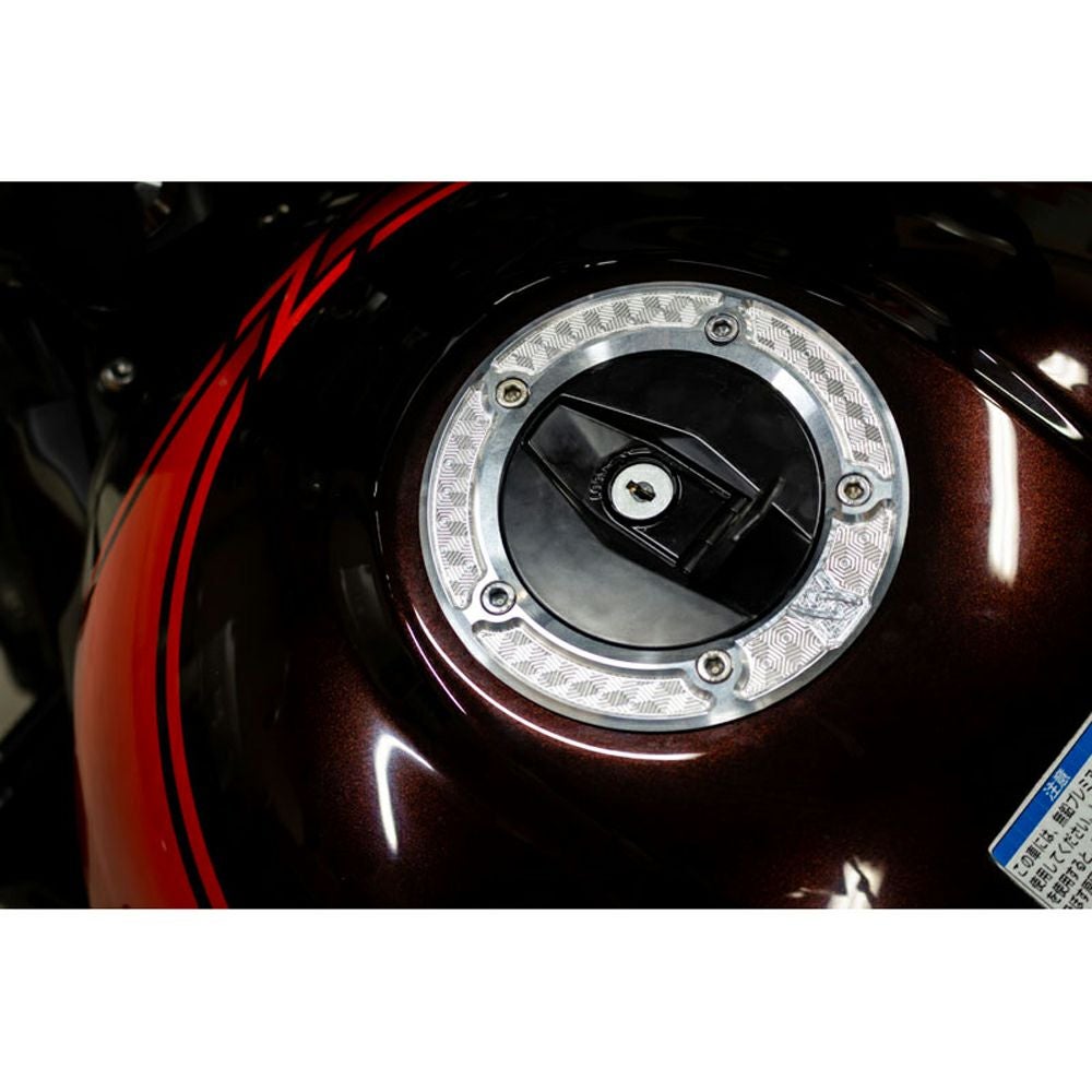 カワサキ Z900RS/CAFE ビレットハニカム タンクキャップリング