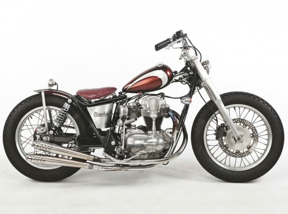カワサキ W650/400フロントフォークカバー モーターロック | バイク