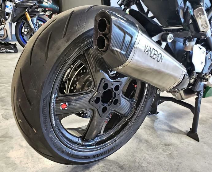 H2 SE/SX 18- パニアケース装着車 カーボンエンド チタン スリップオン