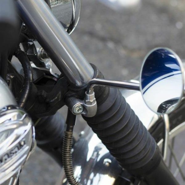 モーターロック製 ミラー類セット　バラ売り可能 W650 カワサキ W650/400 新型ニールックミラーブラケット モーターロック