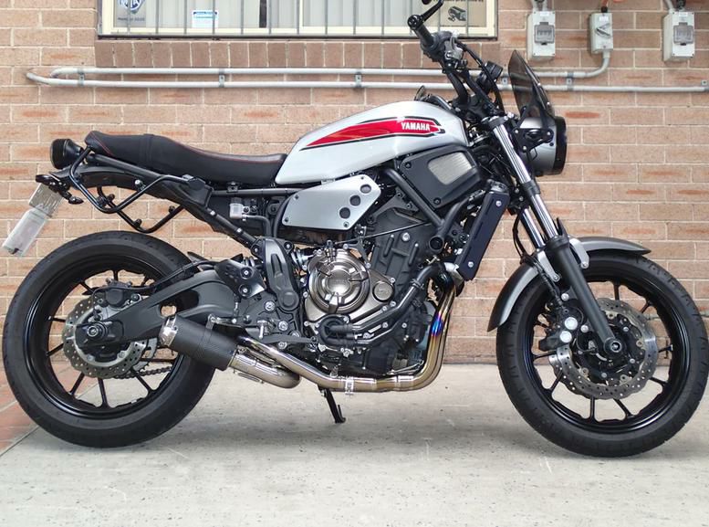 YZF-R7, MT-07, XSR700 14- チタン/カーボン フルエキゾーストマフラー