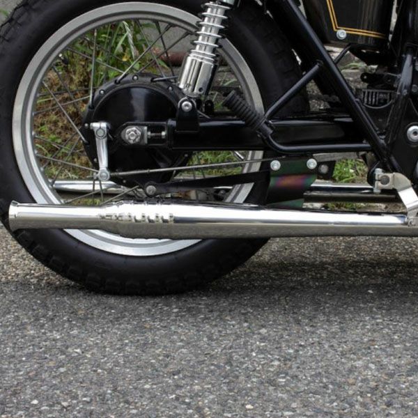 カワサキ W650/400 69トランペット フルエキ LOW モーターロック