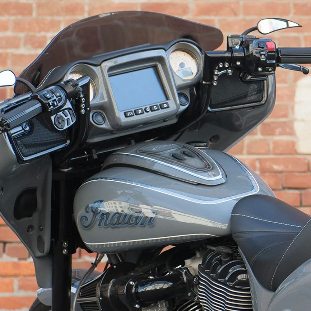 インディアン チーフテン、ロードマスター モジュラーハンドルバー ナビ用 (ブラック) Arlen Ness_1