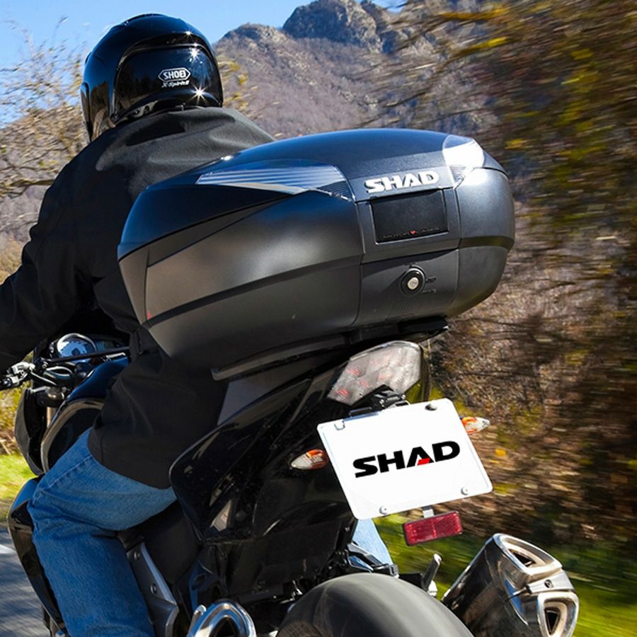 SHAD SH48 トップケース 48L (ダークグレー/無塗装ブラック) | バイク SHAD SH48 トップケース 48L (ダークグレー/無塗装ブラック) | バイク