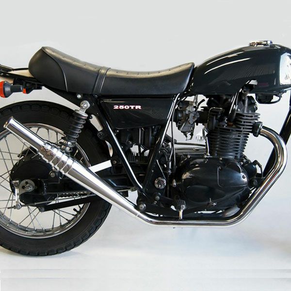 250TRマフラー カワサキ 250TR ヴィンテージマフラー フルエキ アップ モーターロック