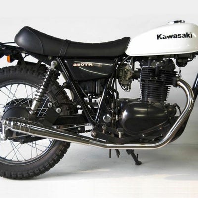 カワサキ 250TR ヴィンテージマフラー フルエキ ダウン モーターロック 