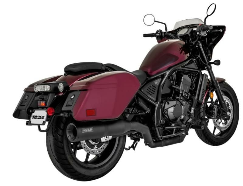 スリップオン マフラー マットブラック :レブル1100汎用 ホンダ レブル1100 Rebel スリップオンマフラー インナーサイレンサー