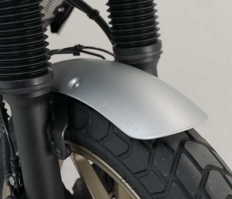 XSR700 21～ フロントショートフェンダー シルバー/ブラッシュ SW