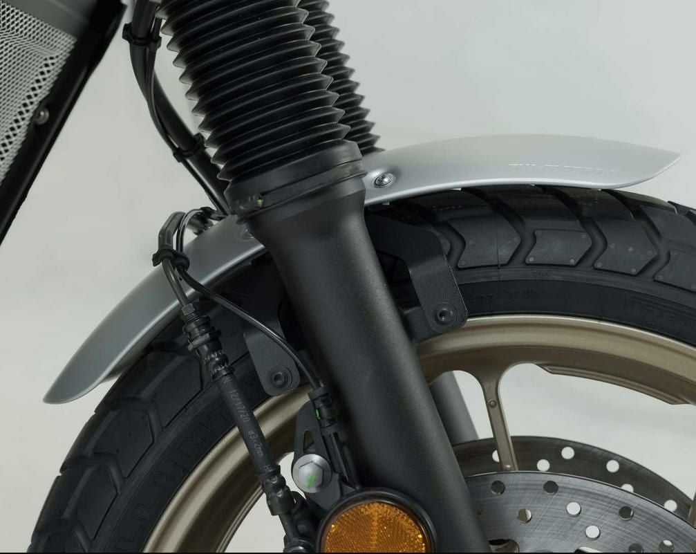 XSR700 21～ フロントショートフェンダー シルバー/ブラッシュ SW