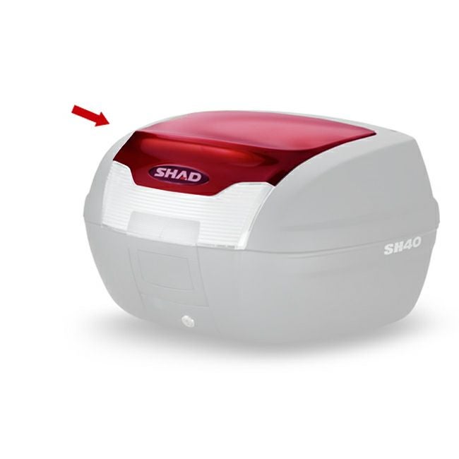 SHAD SH40 トップケース用 カラーパネル ブラックメタル/シルバー