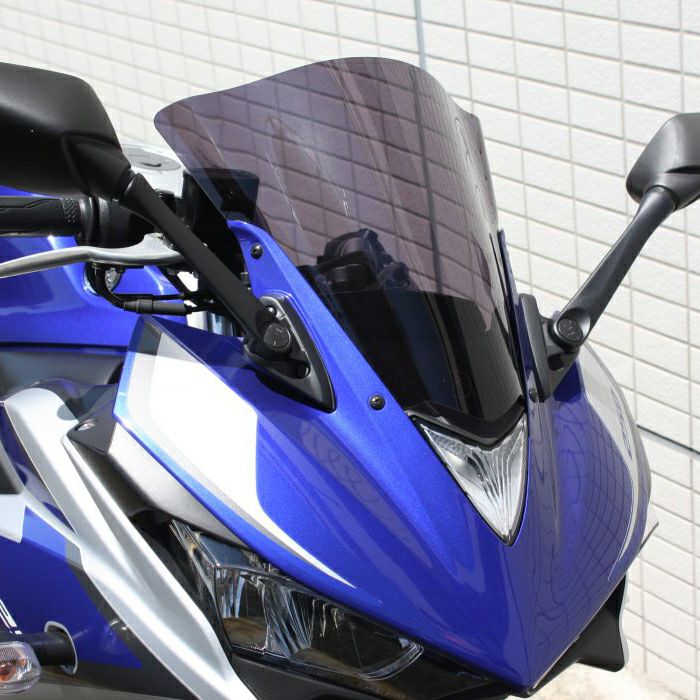 ヤマハ YZF-R25/R3 スクリーン(スモーク) ACRY Point | バイクカスタム