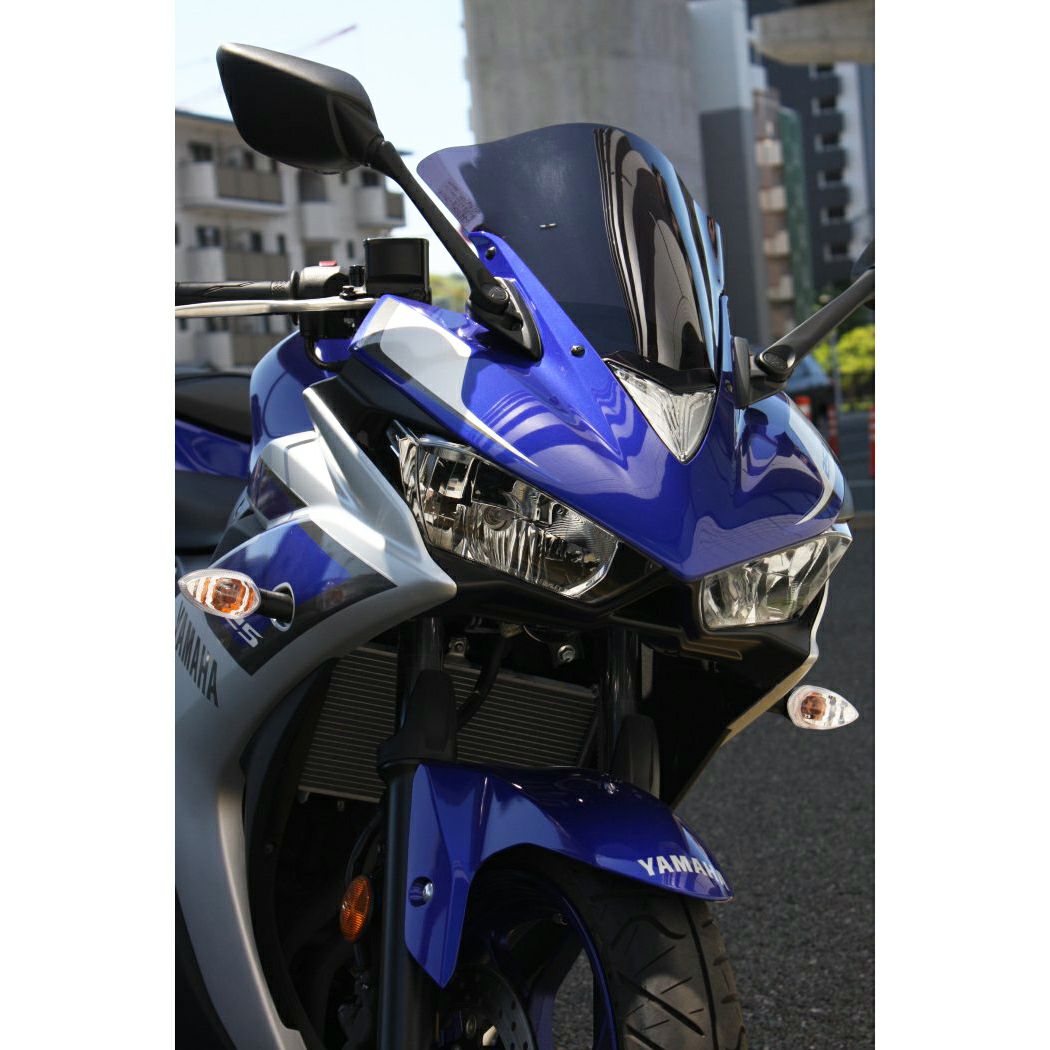 ヤマハ YZF-R25/R3 スクリーン(スモーク) ACRY Point | バイクカスタム