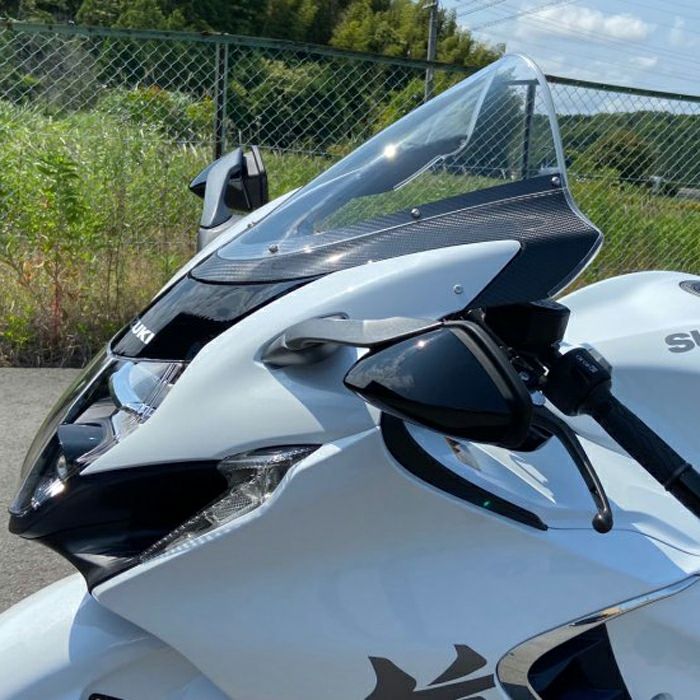 スズキ HAYABUSA GSX1300 カーボンマウントスクリーン(クリア) ACRY