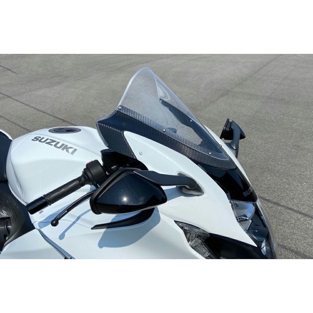 スズキ HAYABUSA GSX1300 カーボンマウントスクリーン(クリア) ACRY