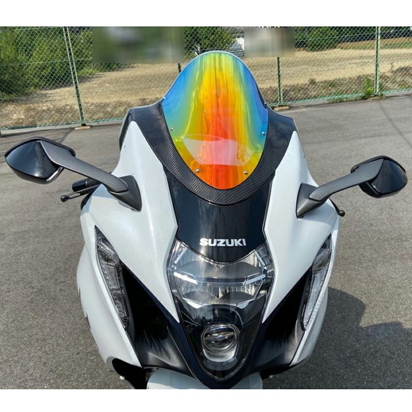 スズキ HAYABUSA GSX1300 カーボンマウントスクリーン(ミラー) ACRY