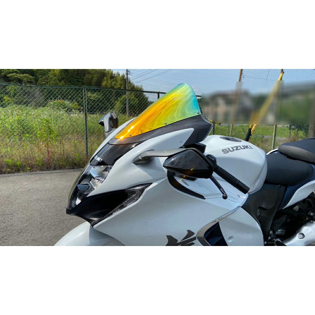 スズキ HAYABUSA GSX1300 カーボンマウントスクリーン(ミラー) ACRY