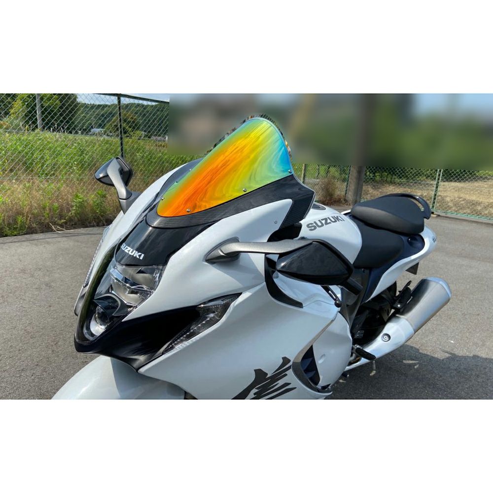 スズキ HAYABUSA GSX1300 カーボンマウントスクリーン(ミラー) ACRY