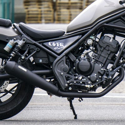 ホンダ レブル250/S SSメガホン フルエキゾーストマフラー (ブラック 