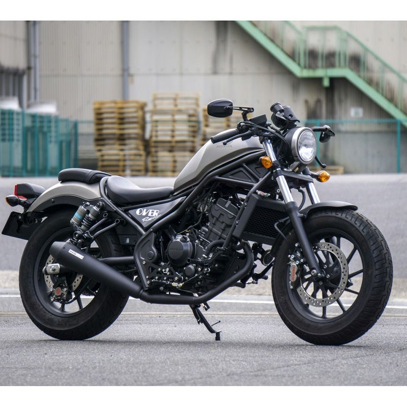ホンダ レブル250/S SSメガホン フルエキゾーストマフラー (ブラック 