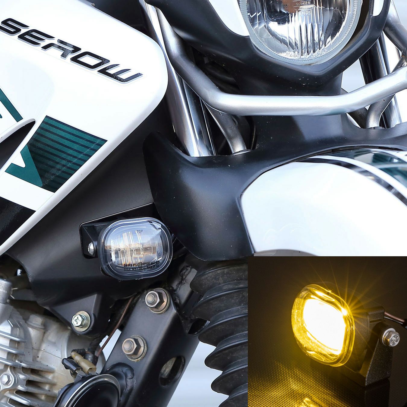 セロー250 ワイズ LED フォグ イエロー ヤマハ セロー250/S イエローフォグランプキット KIJIMA | バイク