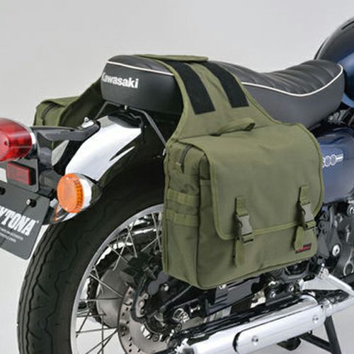 振り分けサドルバッグMIL 20L (グリーン) DHS-11 DAYTONA | バイク