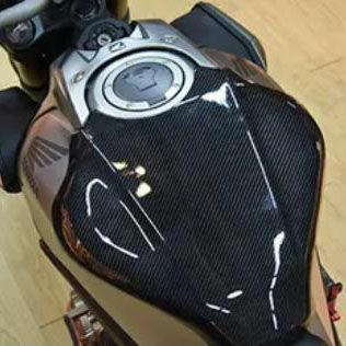 ホンダ CB650R 19-20 タンクカバー/タンクプロテクター カーボン調