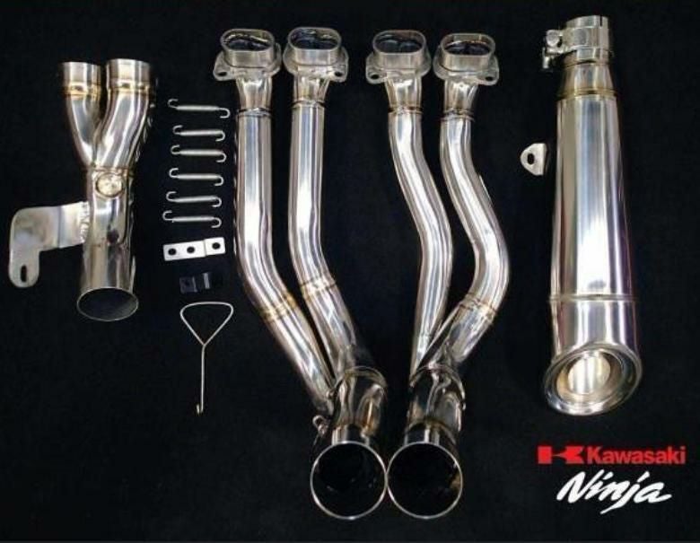 HYDROGEN    マフラー H2/H2R 15～23 フルチタン エキゾーストマフラー ポリッシュ 集合管
