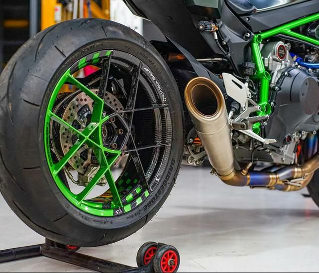 H2/H2R 15～23 フルチタン エキゾーストマフラー ブラッシュ 集合管