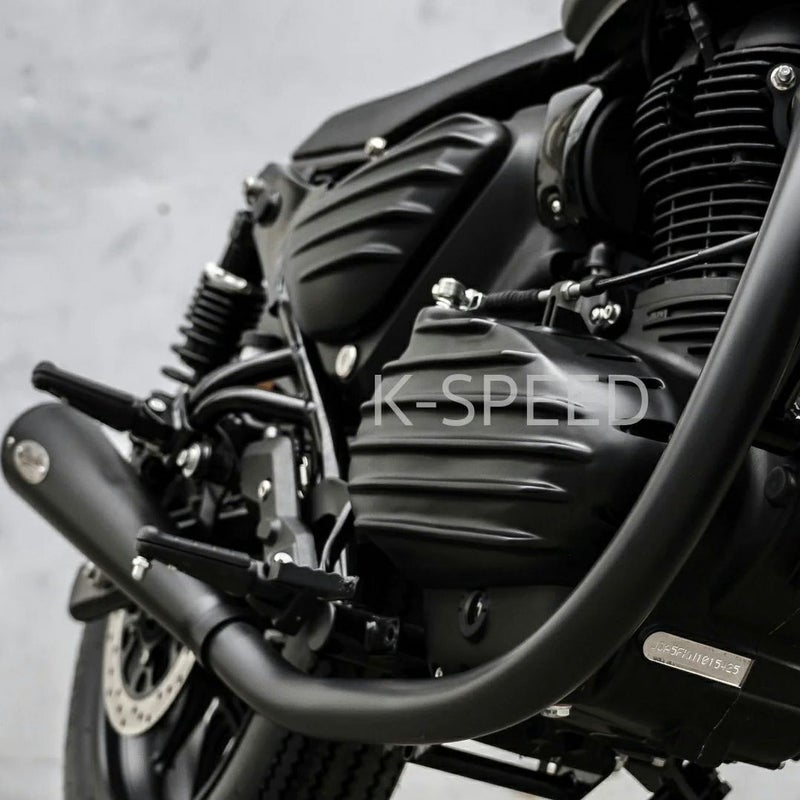 ロイヤルエンフィールド ハンター350 フルエキゾーストマフラー (ブラック) K-Speed_1