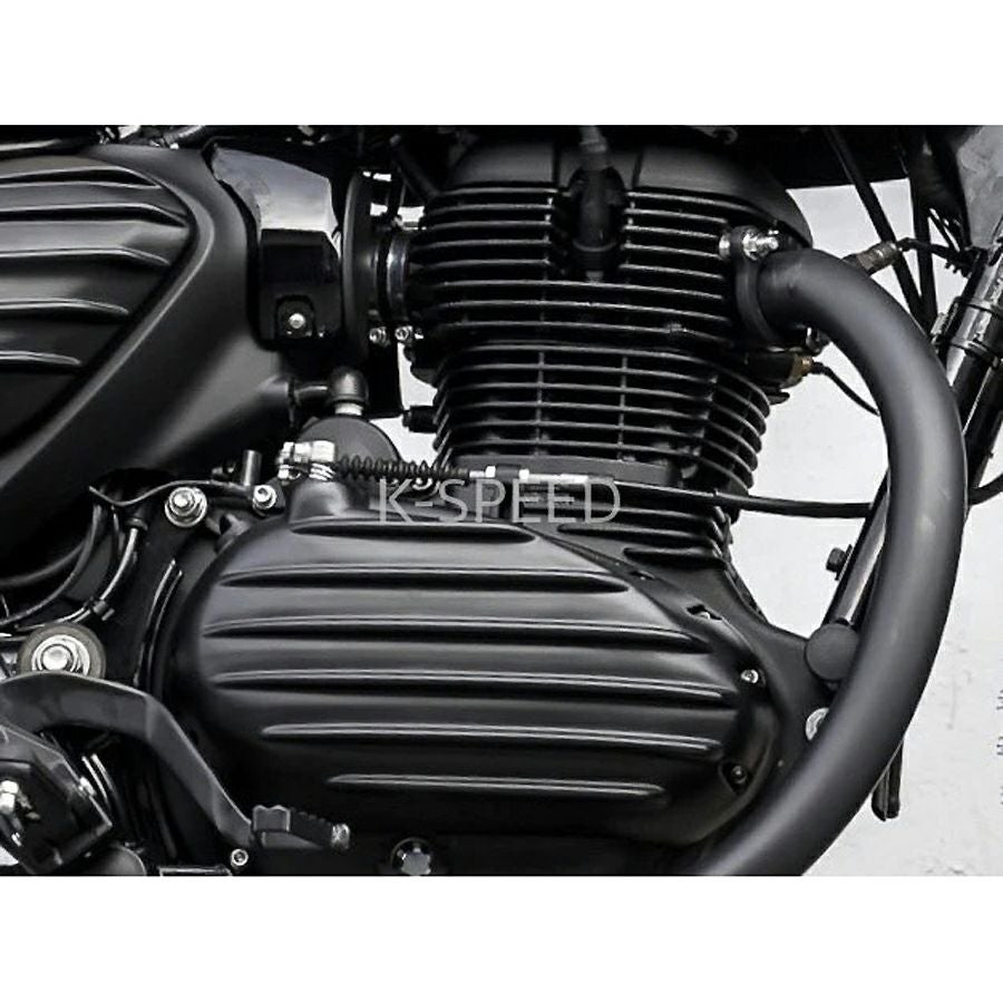 ロイヤルエンフィールド ハンター350 エンジンカバーセット (ブラック