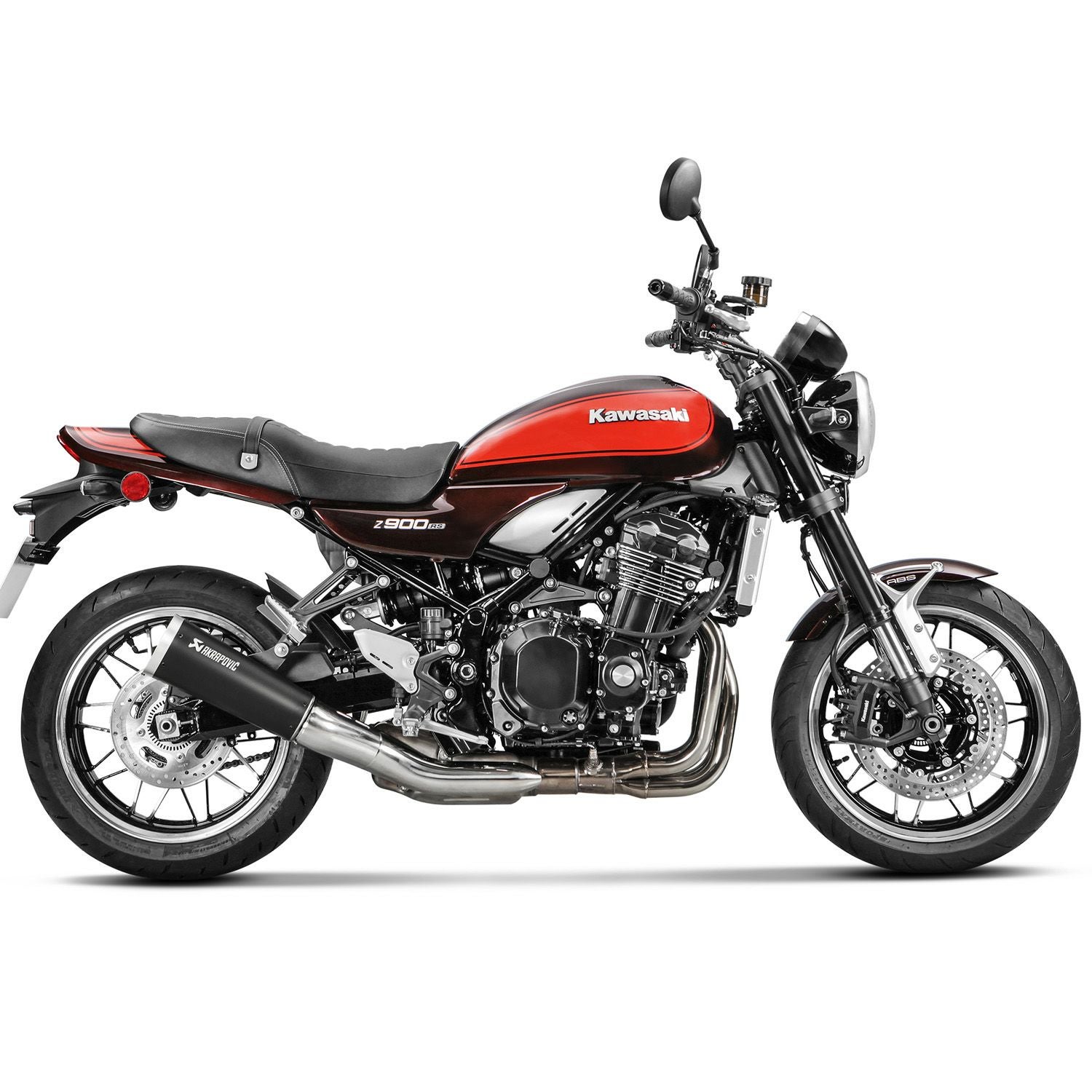 は*ん様 z900rs アクラポビッチ　チタン　スリップオン　AKRAPOVIC Z900RS チタン スリップオンマフラー (ブラック) JMCA アクラポビッチ
