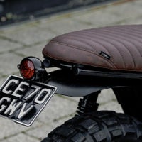 T100 T120 スピードツイン900/ストリートツイン/スクランブラー/カップ リアフェンダー ハイテール ブラック_1