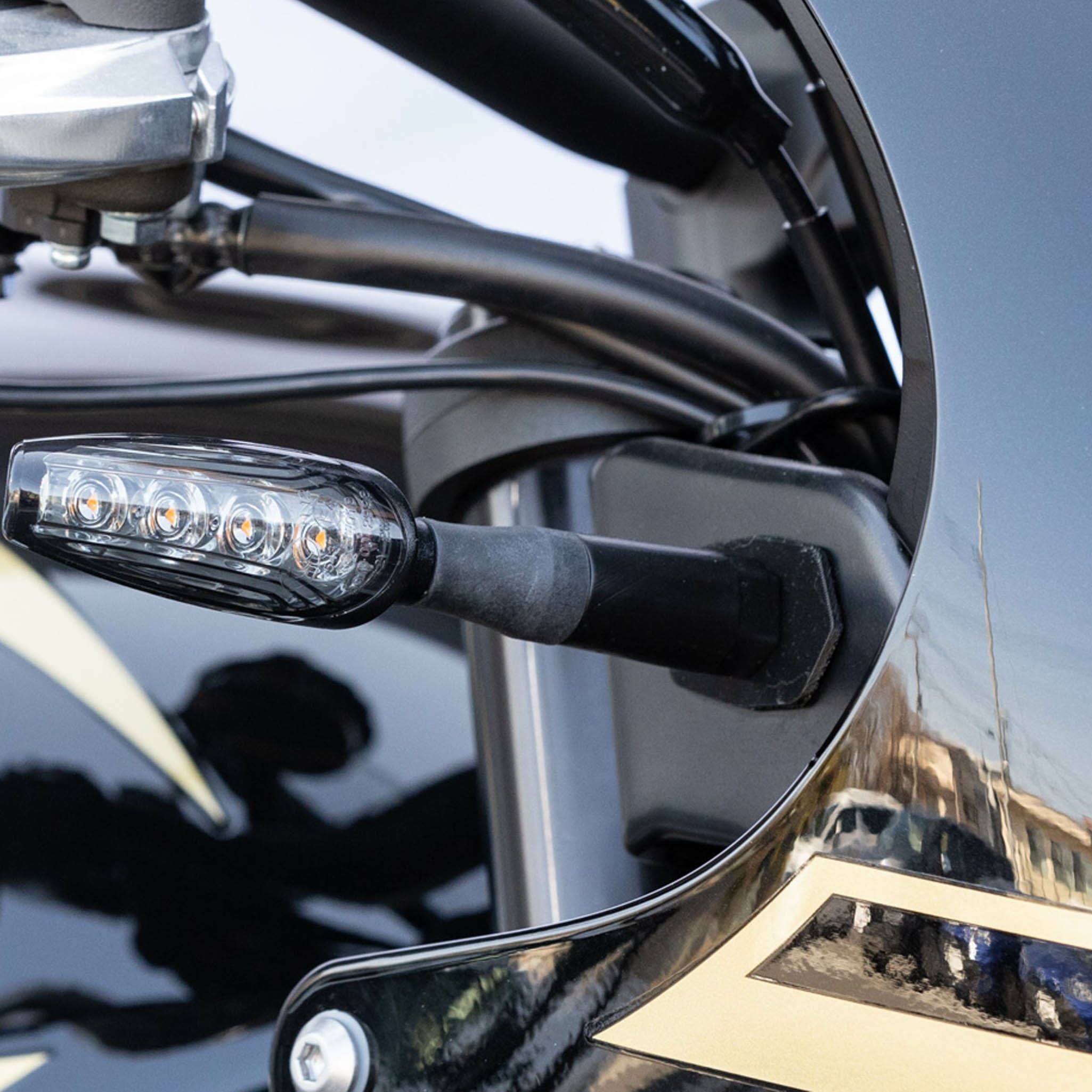 z900rs ウィンカーセット　シルバー×ブラック2018〜2024 スーパーバイクウインカー車種専用キットZ900RS(2018-2025)Z900RS CAFE