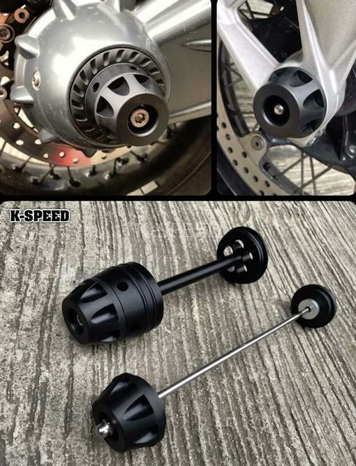 BMW RnineT フロント、リアアクスルスライダー K-SPEED_1