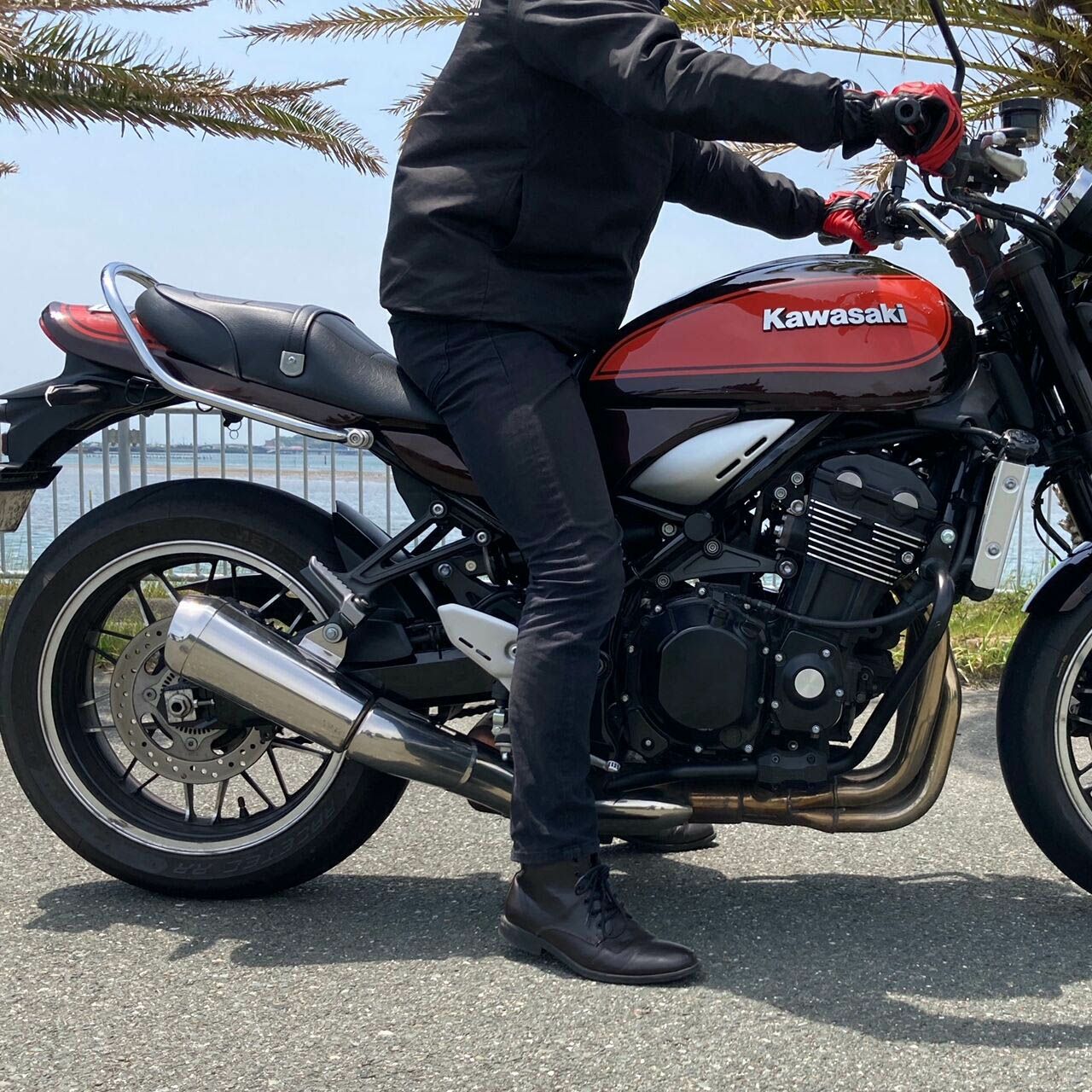 Z900RS/CAFE 18-25 Gシリーズ ゲル入りローシート Z2パターン (艶消し