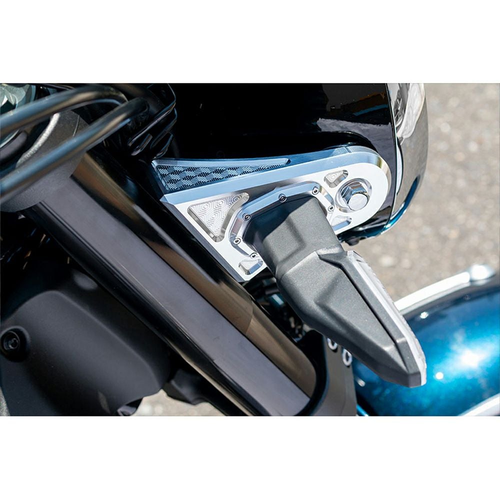 Z900RS/CAFE/SE ビレットハニカム・ヘッドライトステーカバー (ゴールド) アーキ_4