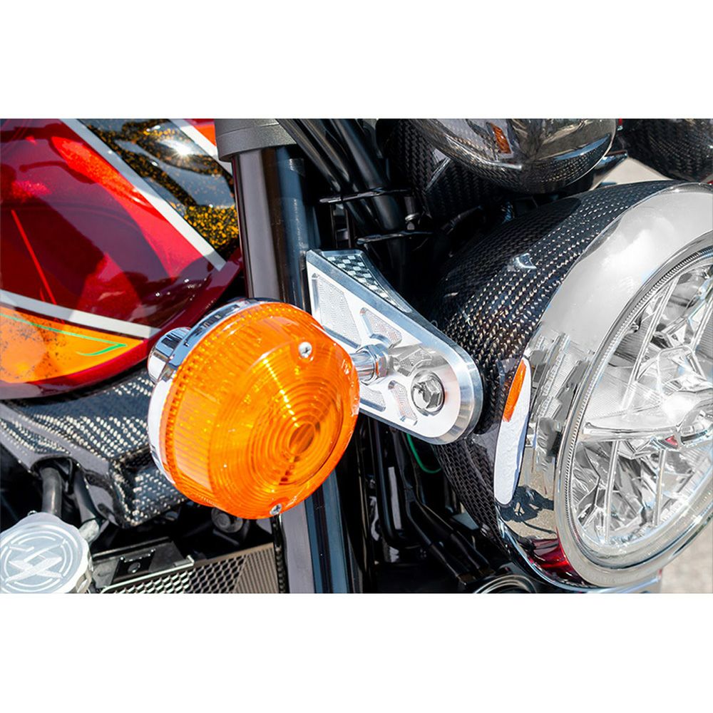 Z900RS/CAFE/SE ビレットハニカム・ヘッドライトステーカバー 汎用