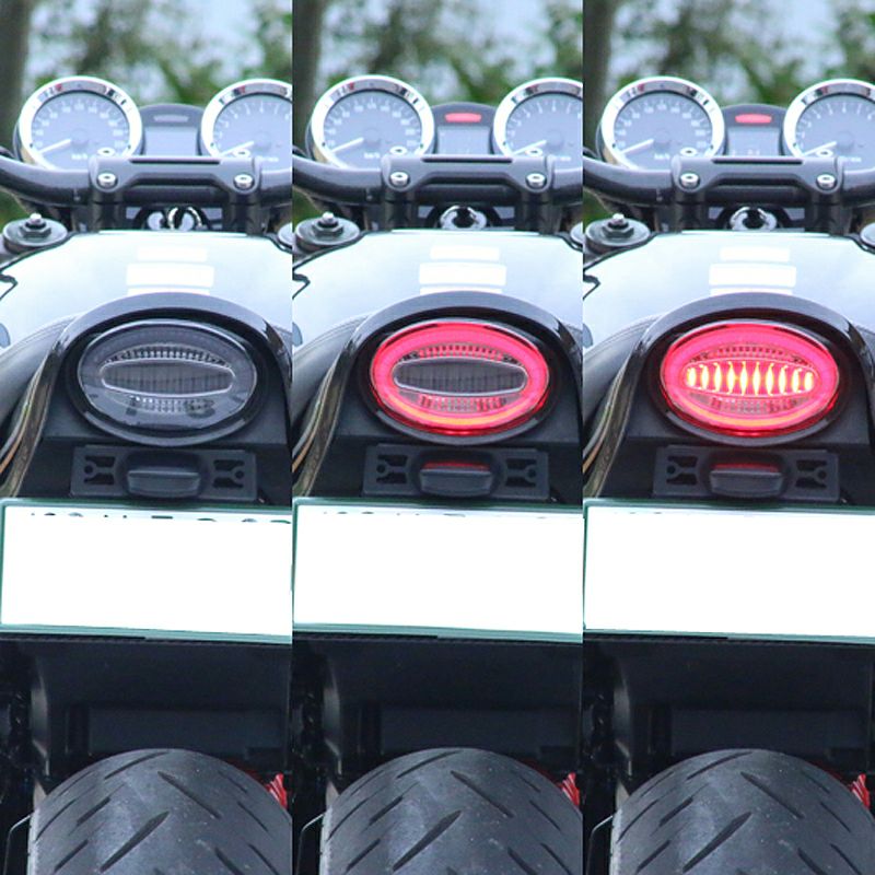 ダークスモーク！カワサキ Z900RS Z650RSテールランプ ルミナスLED カワサキ Z900RS/CAFE LEDリングポジションテールランプ スモーク