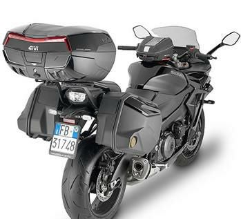 GIVI / Monokey トップケース用アルミキャリア GSX-S1000GX (24) | SRA3128 GIVI SRA3128 リアキャリア シルバー アルミ MONOKEYタイプ｜SUZUKI