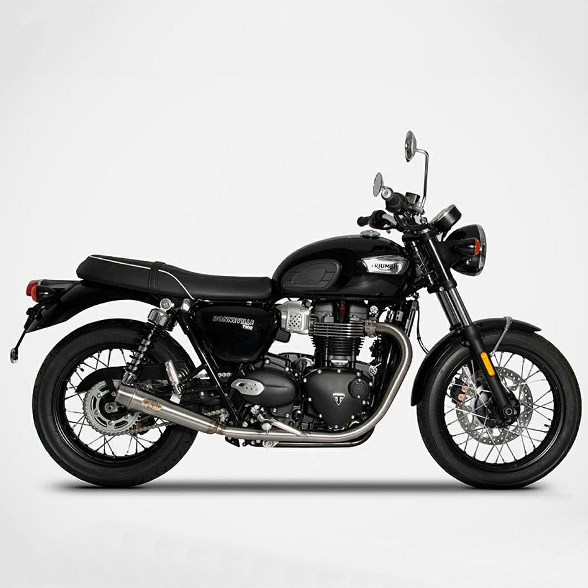 ボンネビル T100/T120 (2021-2025) スリップオンマフラー レース ZARD