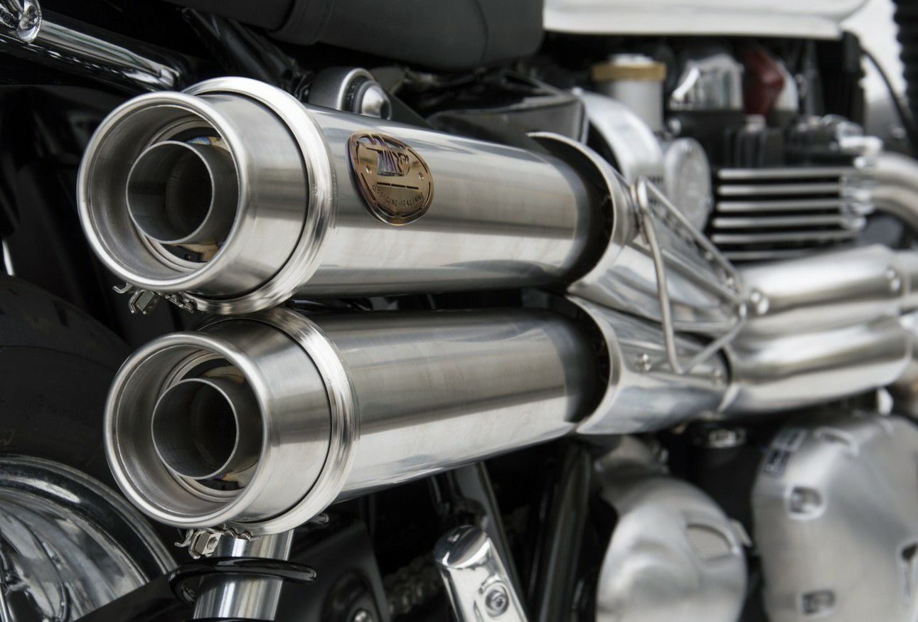 ボンネビル T100 T120 フルエキゾーストマフラー レース用 アップ